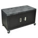 Two Shelf Extra Wide Mobile Workcenter with Cabinet