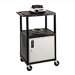 42" High Open Shelf Endura Equipment Table with Locking Cabinet