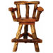 Sawtooth Swivel Bar Chair