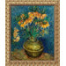 Crown Imperial Fritillaries in a Copper Vase by Vincent Van Gogh, Framed Canvas Art - 23.5" x 19.5"