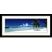 Tropical Beach (Panel) Framed Print