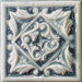 Cape Cod 6" x 6" Seashore Accent Tile in Ocean Blue Crackle