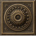 Renaissance 4" x 4" Pompei Accent Tile in Antique Bronze