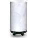Blue Geometric 7.5" Accent Table Lamp in Pale Blue