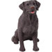 Mid Size Labrador Retriever Sculpture in Chocolate