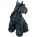 Mid Size Schnauzer Sculpture in Black