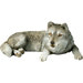 Mid Size Gray Wolf Sculpture