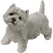 Mid Size West Highland White Terrier Sculpture