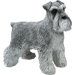 Mid Size Schnauzer Sculpture in Gray