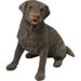 Small Size Labrador Retriever Sculpture in Chocolate