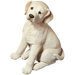 Life Size Labrador Retriever Pup Sculpture in Yellow