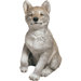Life Size Wolf Pup Sculpture in Gray