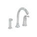 Sanibel One Handle Widespread Kitchen Faucet with Matching Spray