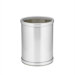 Mylar 10" Waste Basket in Brushed Chrome
