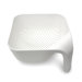 Small and Medium Square Colander in White