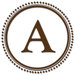 Sheets Durham Espresso Brown Monogram and Alphabet Decal Set