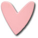Modern Heart Drawer Knob in Pink
