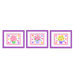 Blossoms And Butterflies Print Green Frame (Set of 3)