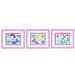 Mermaids Print with Lilac Frame (Set of 3)