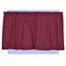 Logan Solid Color Tailored Tier Curtains in Red