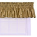 Fleur Di Lis Faux Silk Tailored Valance Window Curtain in Gold