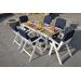 Nautical 7 Piece Dining Set with Slip Cushions