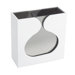 8.25" Glass Vase with White Wooden Case