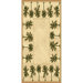 Oasis Palm Design Beige Novelty Rug