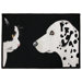 PB Paws & Co. Black / White Best Friends Tapestry Rug