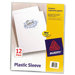 Plastic Sleeves, 12/Pack