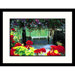Flowers and Dam Framed Photograph