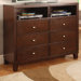 Kingman Media 6 Drawer Chest