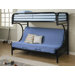Fall Creek Twin over Futon Bunk Bed with Built-In Ladder