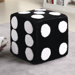 Normangee Fabric Cube Ottoman