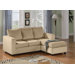 Reversible Velvet Chaise Sectional
