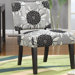 Toyah Flower Print Fabric Slipper Chair