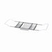 Adjustable Bath Tub Caddy in Satin Nickel