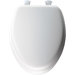 Elongated Soft Toilet Seat with Easy Clean and Change Hinges