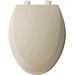 Elongated Molded Wood Toilet Seat with Easy Clean and Change Hinges