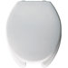 Elongated Commercial Open Front with Cover 2" Lift Solid Plastic Toilet Seat with STA-TITE and DuraGuard
