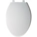 Elongated Solid Plastic Toilet Seat with STA-TITE and DuraGuard