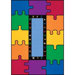 Cut Pile ABC Puzzle Kids Rug