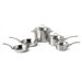 Contemporary 3-Ply Stainless Steel 8-Piece Cookware Set