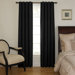 Room Darkening Window Panel in Black
