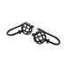 Modern Twist Holdback / Tieback in Black (Set of 2)