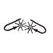 Modern Sun Holdback / Tieback in Black (Set of 2)