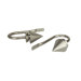 Modern Cone Holdback / Tieback in Satin Nickel (Set of 2)