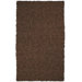 Pelle Short Leather Dark Brown Rug