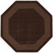 Transitions Chocolate Border Rug