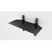 Sky Shelf Double Wide Glass in Black